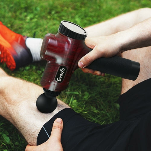 Everfit Massage Gun 6 Heads Electric Massager Vibration Percussion LCD